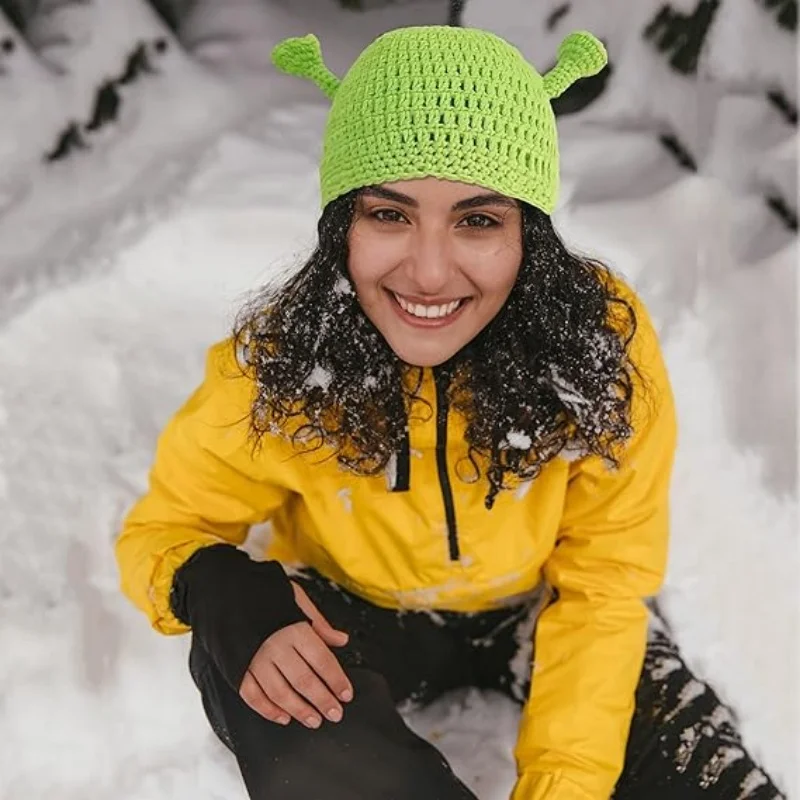 Bonnet de “Shrek” en tricot - Kf se ae d d c ea e edb e e e - Tenue de festival