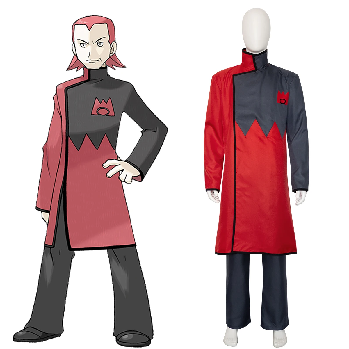 Costume de cosplay "Max (Team Magma)" dans Pokémon - Kf s b f a af d bdc a l - Tenue de festival