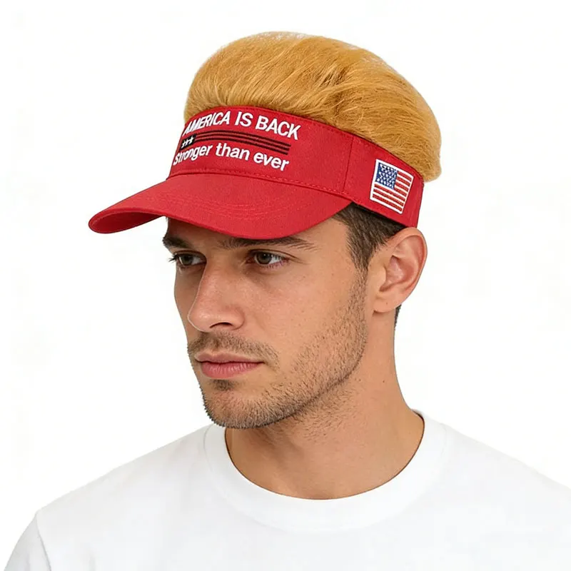 Casquette “Make America Great Again” avec cheveux de Donald Trump - Kf s d ddcbb da ccee bb eab - Tenue de festival