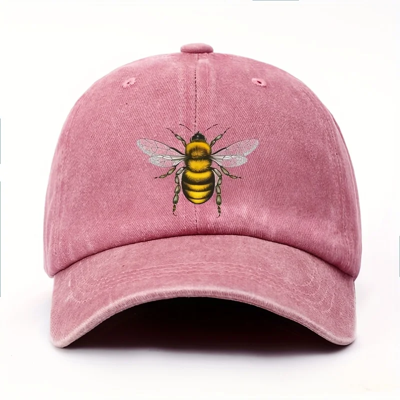 Casquette vintage brodée abeille - Kf s db bc b a b e d f r - Tenue de festival