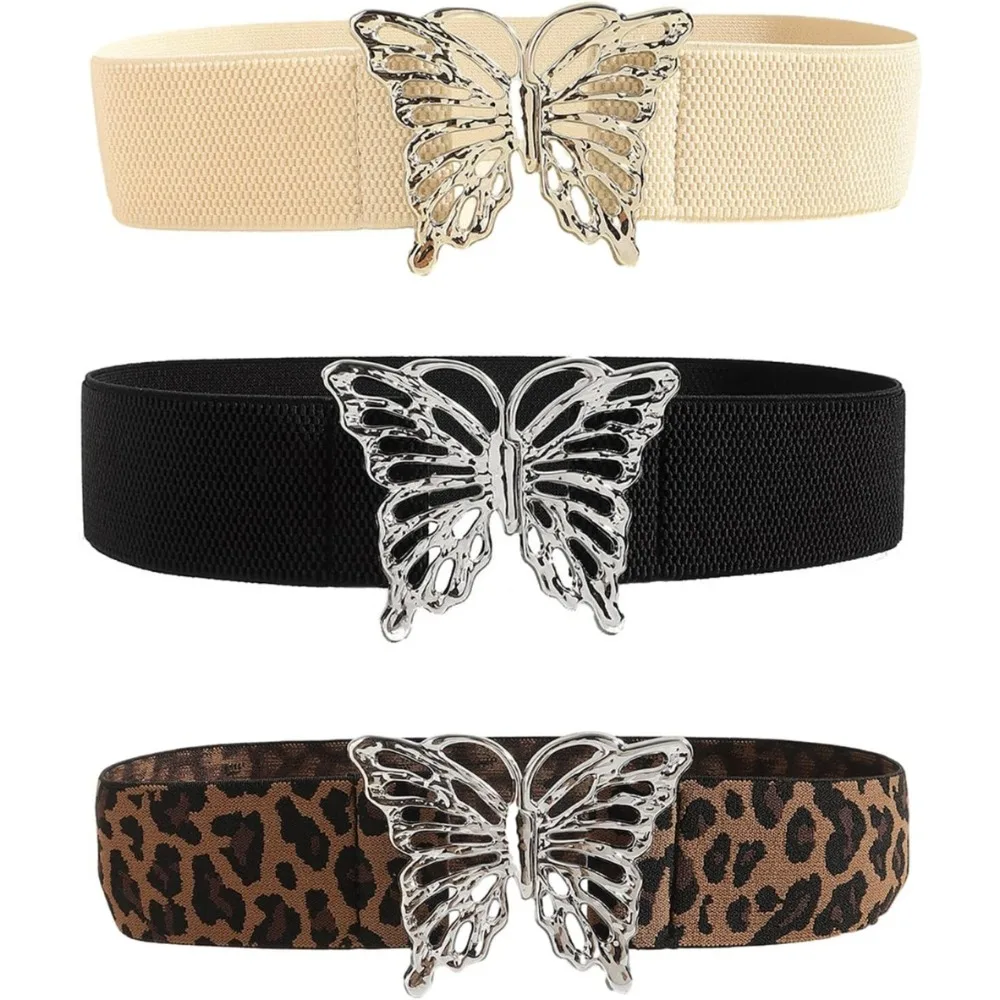 Ceinture élastique “Papillon” avec boucle métallique décorative - Kf s c b c daab c af a m - Tenue de festival