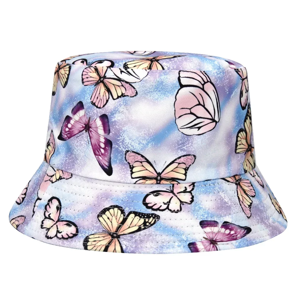 Bob motif papillons pastel multicolores - Kf s e a dfe f cc bc c a b ea - Tenue de festival