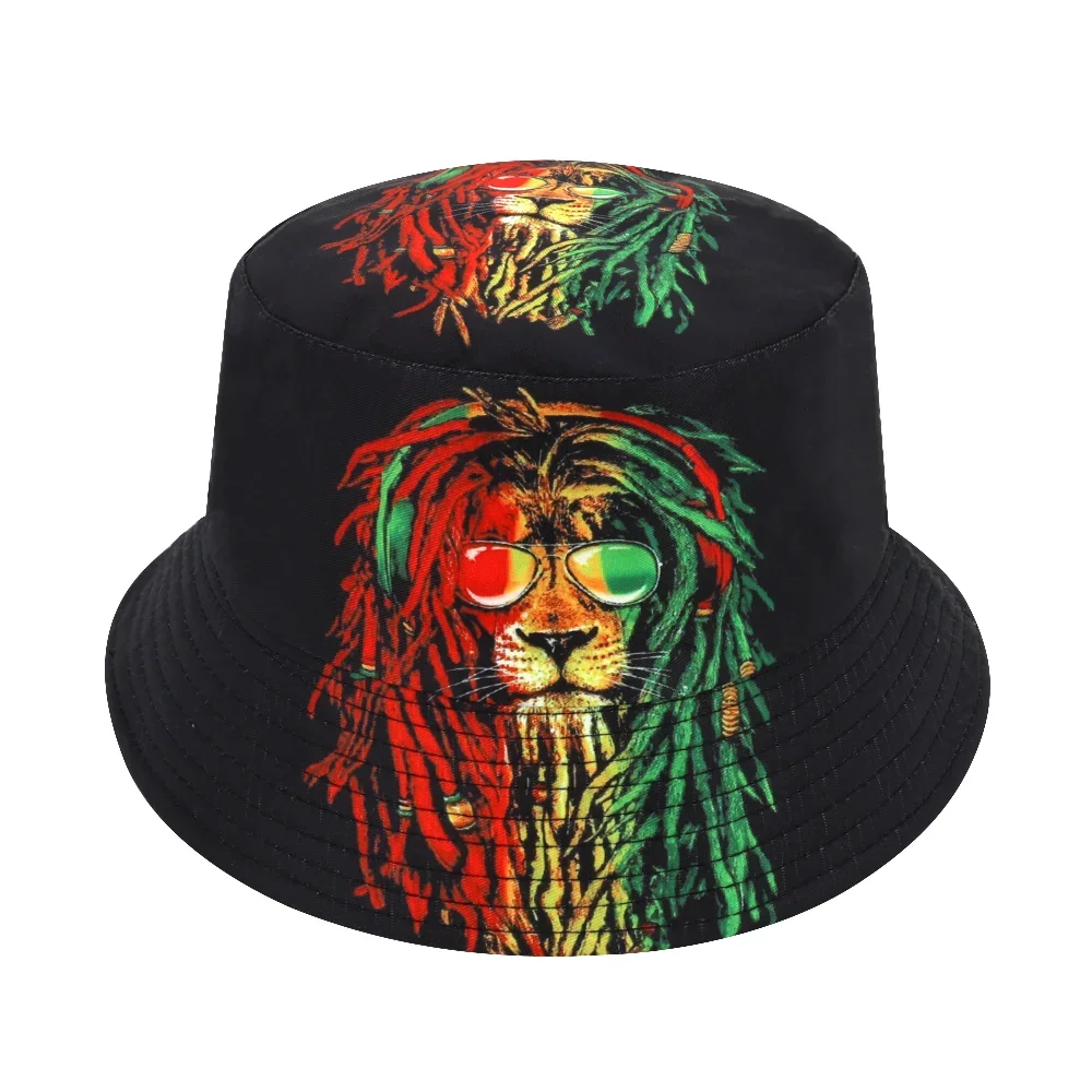 Bob lion rasta avec lunettes tricolores reggae - Kf sf d f a cf bb bff - Tenue de festival