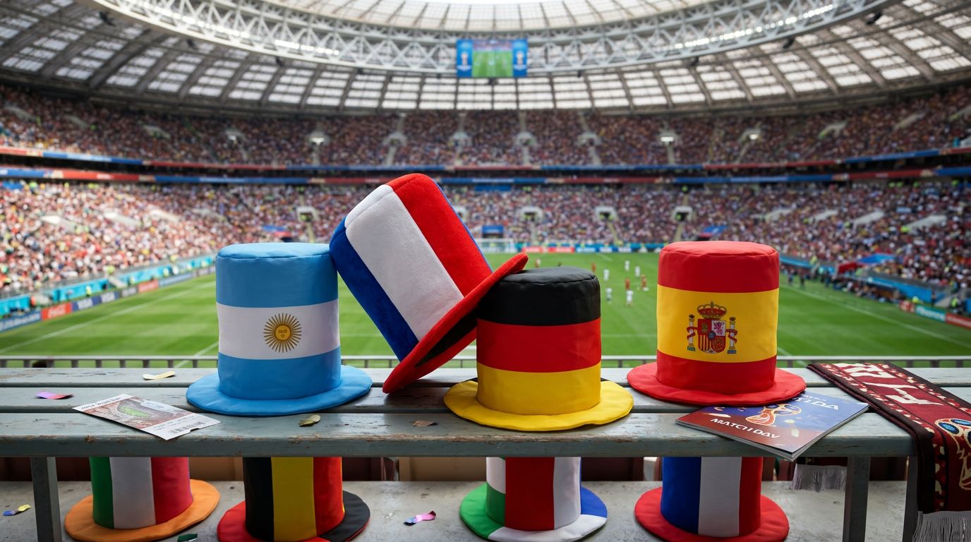Cache cou de supporter avec drapeaux pour la coupe du monde - Tenue de festival