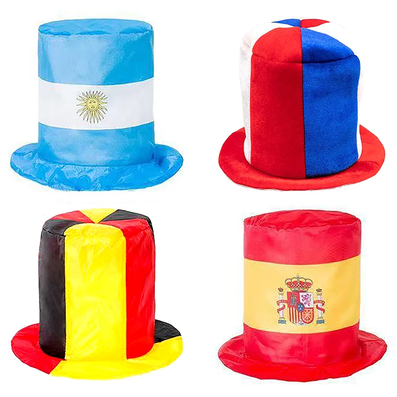 Chapeau cylindrique de Supporter avec Drapeau de la Coupe du Monde - Kf sae b ce dd fc ee d e u - Tenue de festival Chapeau cylindrique de Supporter avec Drapeau de la Coupe du Monde - Kf sae b ce dd fc ee d e u - Tenue de festival